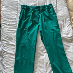 Hunter green scrub pants